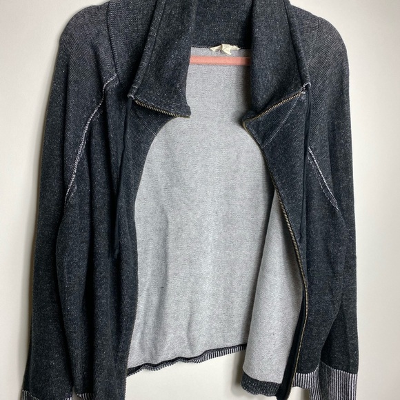 Eileen Fisher Women’s Zip Up Sweater Size L Gray - Picture 6 of 6